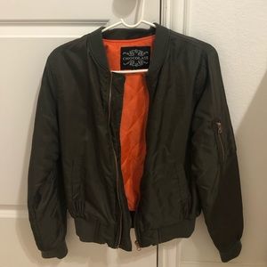 Green Bomber Jacket